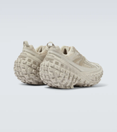 Shop Balenciaga Bouncer Mesh Sneakers In Beige