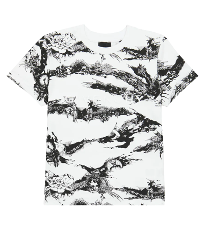 Shop Givenchy Printed White T-shirt In White Black