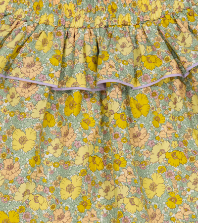 Shop Paade Mode Bella Floral Cotton Skirt In Bella Yellow