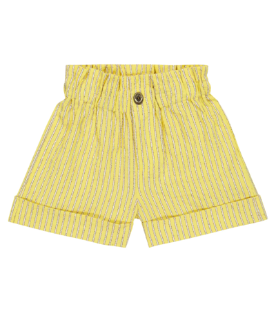 Shop Paade Mode Auguste Striped Shorts In Auguste Yellow