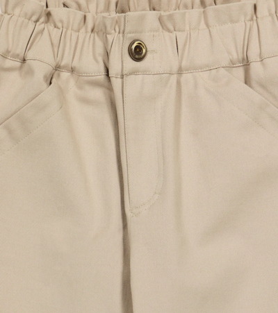 Shop Paade Mode Cotton Pants In Beige