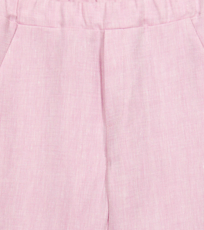 Shop Paade Mode Linen Pants In Forgetmenot Pink