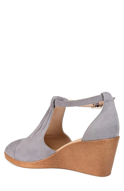 Journee Collection Collection Women's Tru Comfort Foam Wide Width Kedzie Wedge In Grey