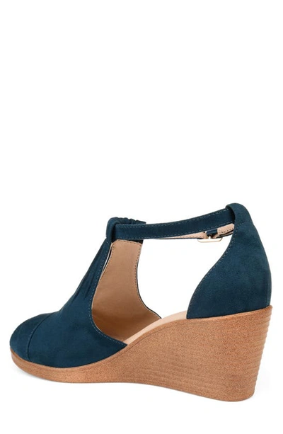 Journee Collection Kedzie Wedge Sandal In Blue