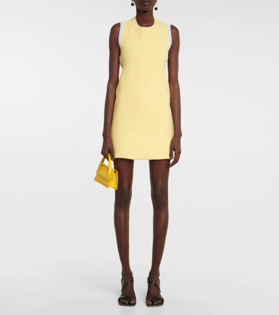 Jacquemus La Robe Sorbetto Cotton Blend Dress In Light Yellow