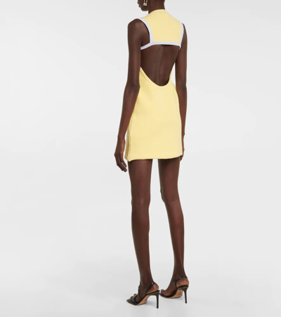 Jacquemus La Robe Sorbetto Cotton Blend Dress In Light Yellow