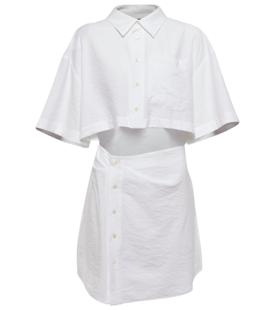 Shop Jacquemus La Robe Arles Cutout Minidress In White