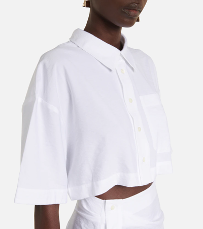 Shop Jacquemus La Robe Arles Cutout Minidress In White