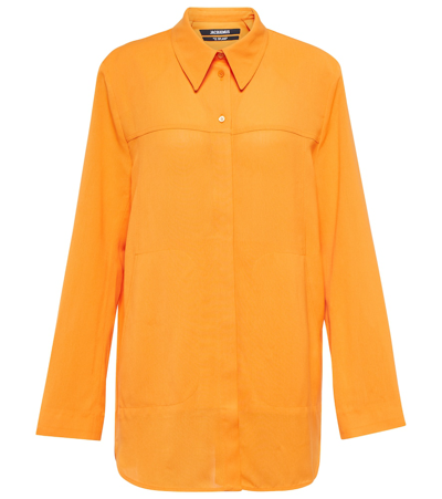 Shop Jacquemus La Chemise Passio Shirt In Orange