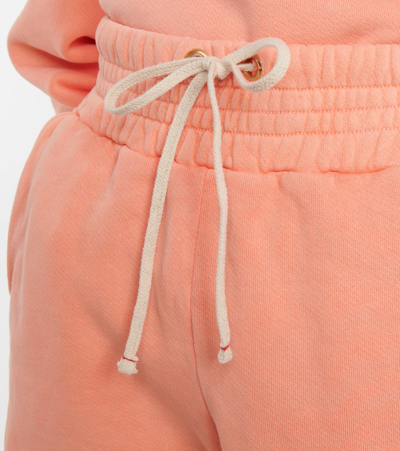 Shop Les Tien Yacht Cotton Shorts In Washed Cantaloup