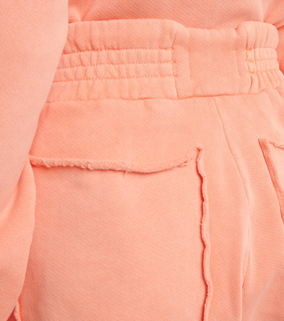 Shop Les Tien Yacht Cotton Shorts In Washed Cantaloup