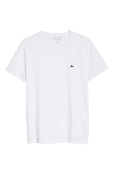 Shop Lacoste Pima Cotton T-shirt In White