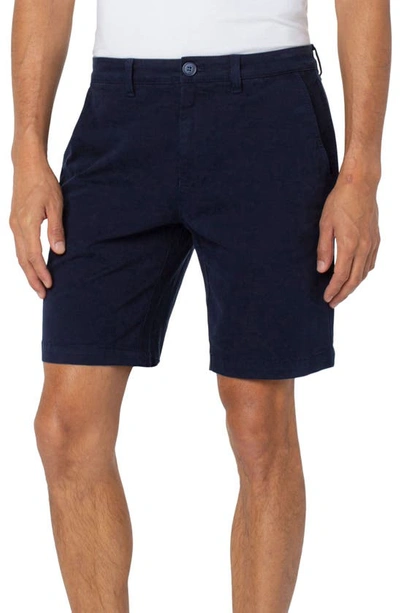 Liverpool Los Angeles Liverpool Stretch Cotton Shorts In Ink