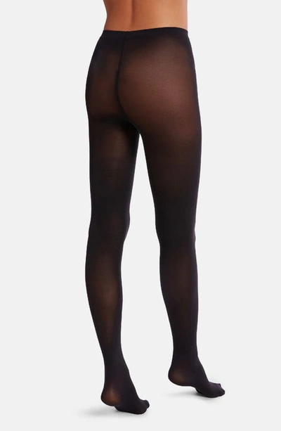 Shop Wolford Velvet De Luxe Tights In Black