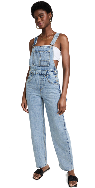 Shop Good American Good '90s Overalls In Blue938