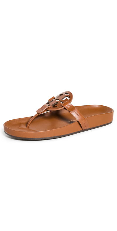 Shop Tory Burch Miller Cloud Sandals Bourbon Miele