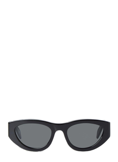 Shop Marni Cat Eye Frame Sunglasses In Black