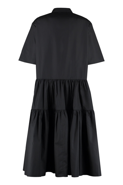 Shop Cecilie Bahnsen Primrose Cotton Shirtdress In Black