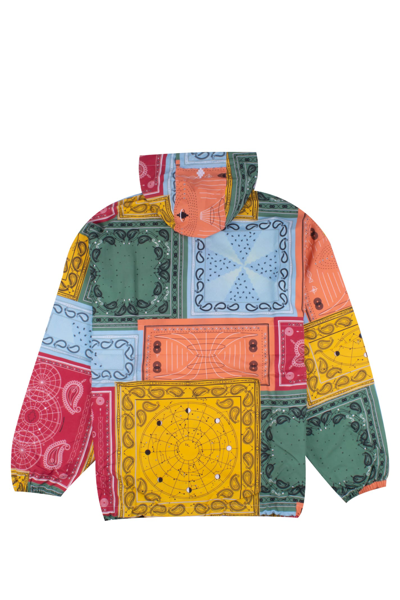 Shop Marcelo Burlon County Of Milan Nylon Jacket In Multicolor