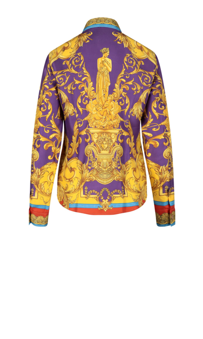 Shop Versace Shirt In Multicolor