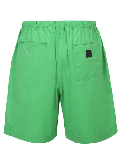 Shop Kenzo Buckle Detail Shorts In Green