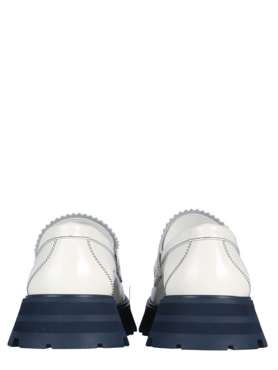 Shop Alexander Mcqueen Wander Loafers In Bianco