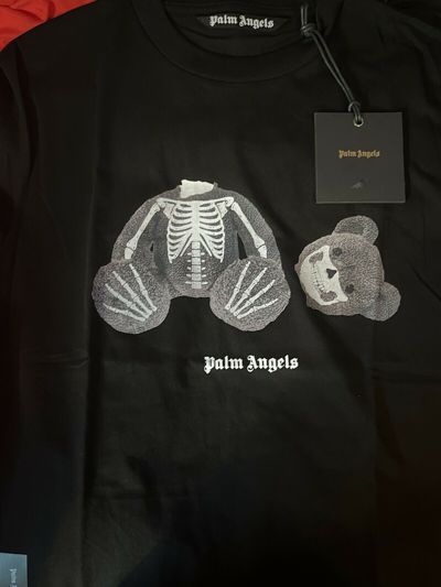 SKELETON BEAR S/S T-SHIRT in white - Palm Angels® Official