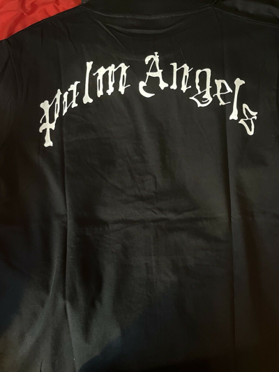 Pre-owned Palm Angels Skeleton Bear T Shirt In Black | ModeSens