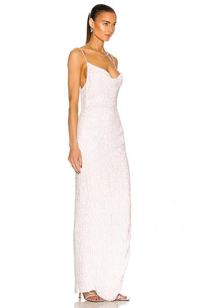 Shop Retroféte Katya Dress In Moonglow White
