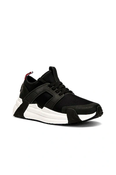 Moncler Lunarove Neoprene Low-top Sneakers In Black