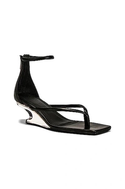 Shop Rick Owens Cantilever 45 Sandal In Black & Clear