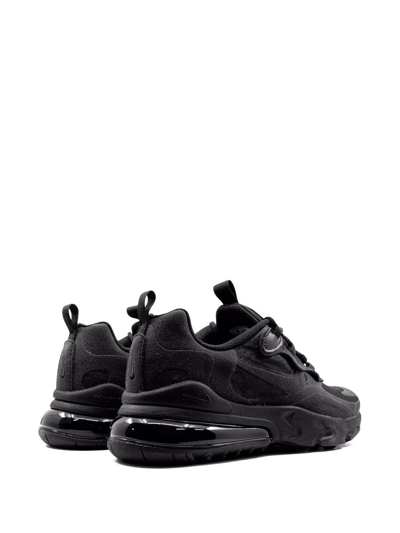 Shop Nike Air Max 270 React "triple Black" Sneakers