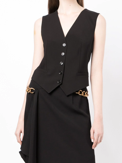Shop Dolce & Gabbana Leopard-print Waistcoat In Braun