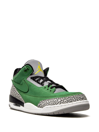 Shop Jordan Air  3 Retro "oregon Sample" Sneakers In Green