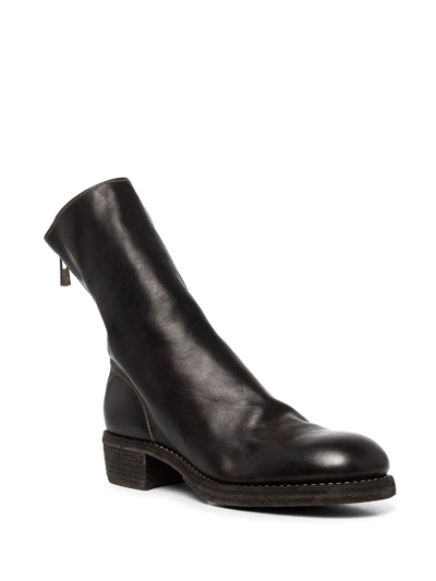 Shop Guidi Soft Leather Mid-calf Boots In Black