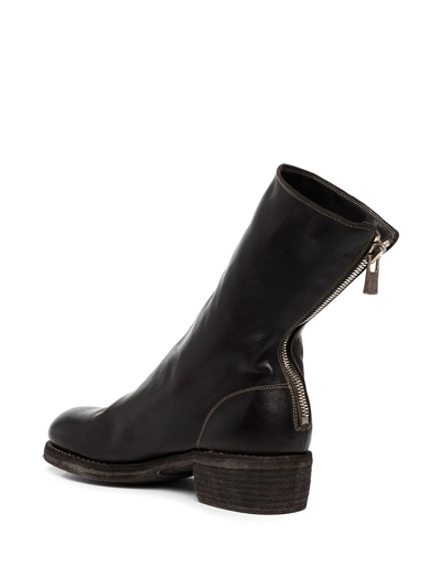 Shop Guidi Soft Leather Mid-calf Boots In Black