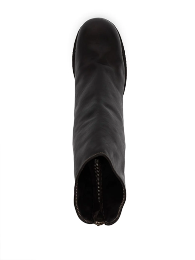 Shop Guidi Soft Leather Mid-calf Boots In Black