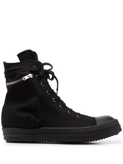 Shop Rick Owens Drkshdw Cargo High-top Sneakers In Black