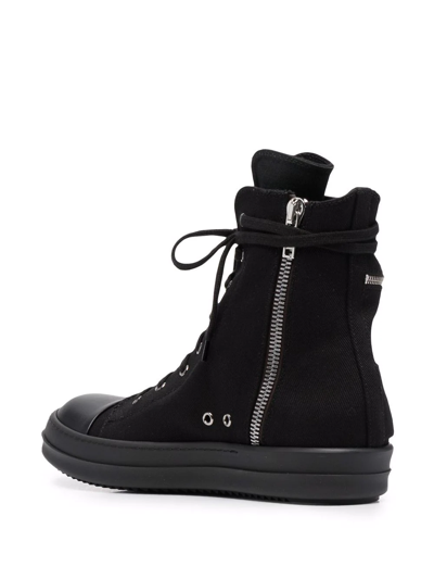 Shop Rick Owens Drkshdw Cargo High-top Sneakers In Black