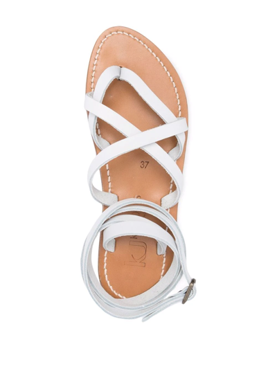 Shop Kjacques Zenobie Open Toe Sandals In Weiss