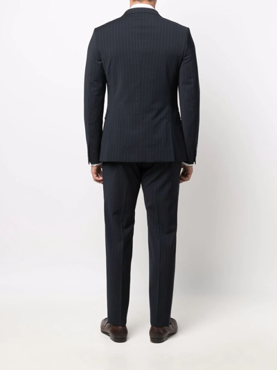 Reveres 1949 Three-piece Single-breasted Suit In Blue