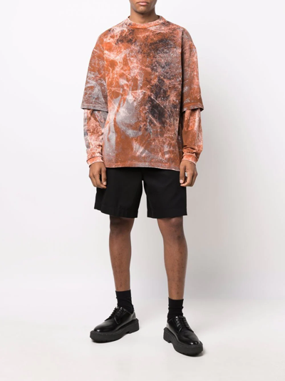 Shop A Better Mistake Thomas X Abm Layered T-shirt In Brown