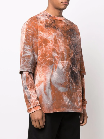 Shop A Better Mistake Thomas X Abm Layered T-shirt In Brown
