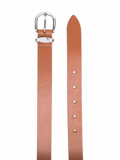 Shop Isabel Marant Leather Buckle Belt In Brown