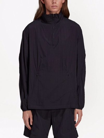 Y-3 Half-zip Windbreaker Jacket In Black