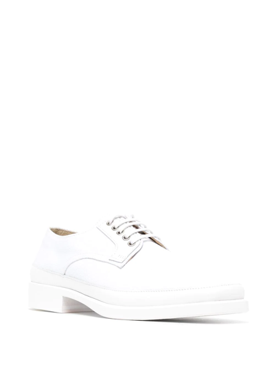 Lemaire Lace Up Brogues In White