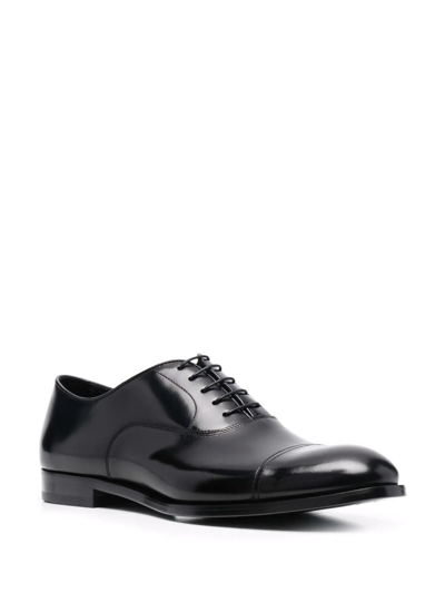 Shop Doucal's Lace Up Oxford Shoes In Schwarz