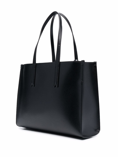 Shop Emporio Armani Logo-tag Tote Bag In Black