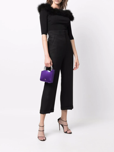 Shop Le Silla Ivy Micro Tote Bag In Purple
