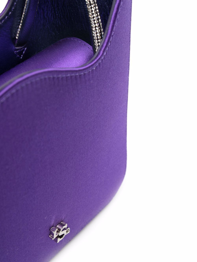 Shop Le Silla Ivy Micro Tote Bag In Purple